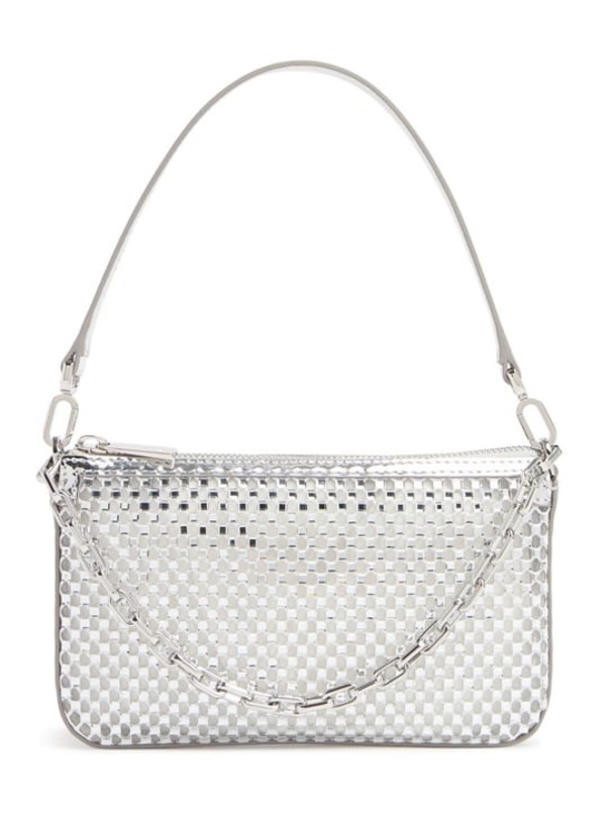 Christian Louboutin Handbags - Christian Louboutin Silver Woven Shoulder Bag